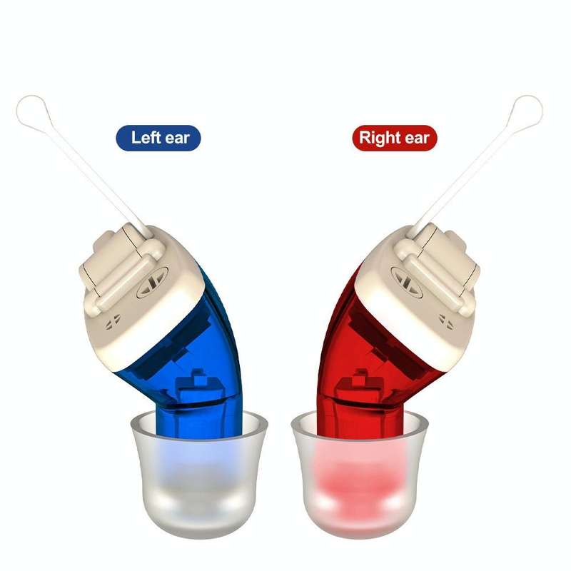 AN127 Invisible In-Ear Hearing Aid Sound Amplifier For The Elderly And Hearing Impaired(Red Right...