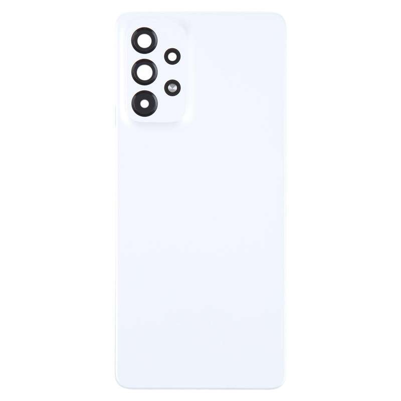 For Samsung Galaxy A73 5G SM-A736B Original Battery Back Cover with Camera Lens Cover(White)