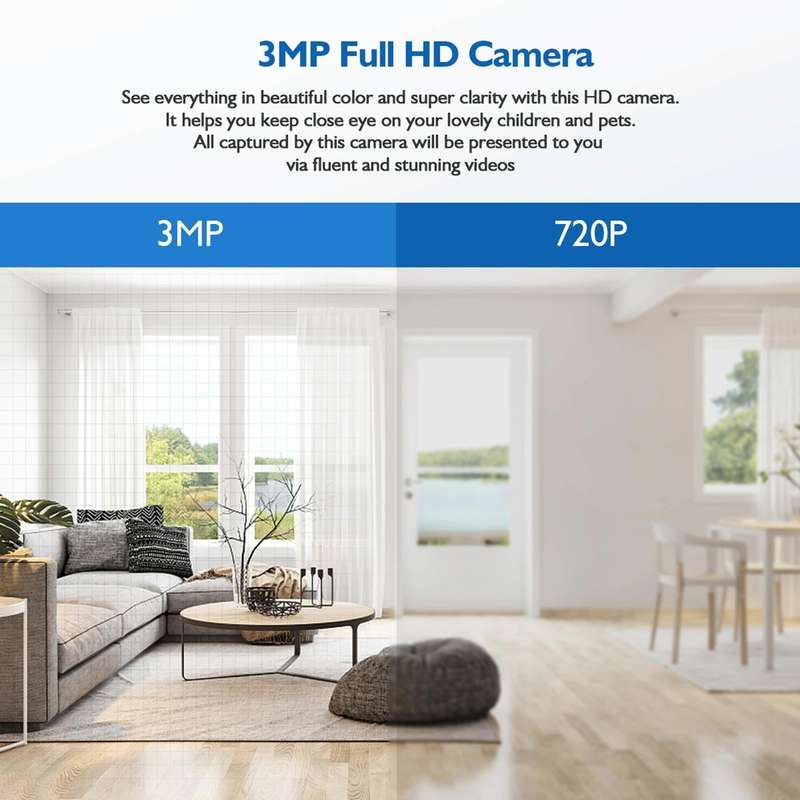 DP18 3.0MP Smart WiFi 1080P HD Outdoor Network Light Bulb Camera, Support Infrared Night Vision &...