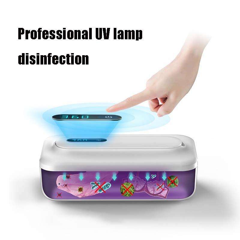 XD003 Underwear UV Sterilization Machine Cosmetic Brush Storage Disinfection Box(White)