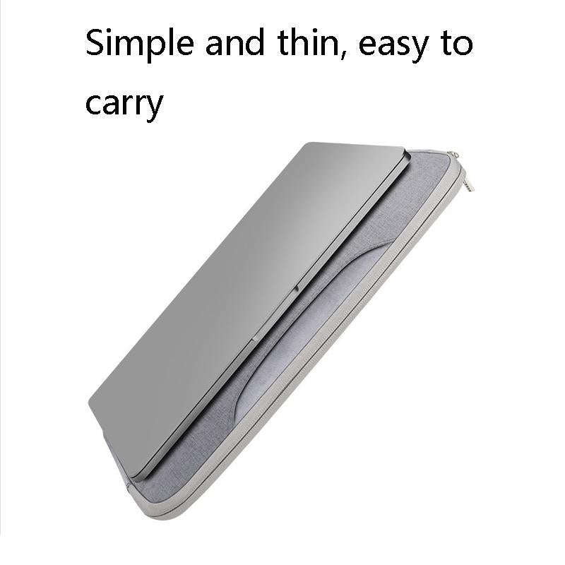 JRC MR30 Laptop Bag Waterproof Shock Absorbing Notebook Hand Inbound Bag, Size: 14 inch(Light Grey)