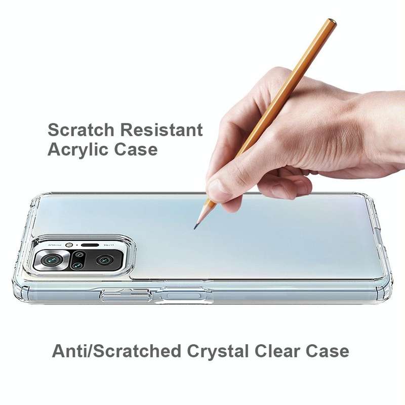 For Xiaomi Redmi Note 10 Pro Shockproof Scratchproof TPU + Acrylic Protective Case(Transparent)