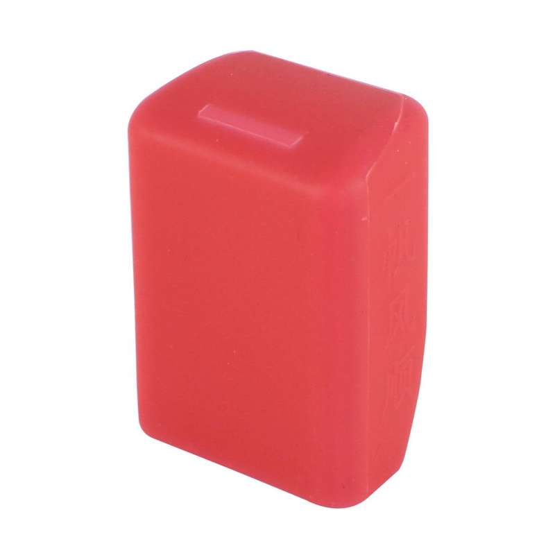 Safe Rubber Car Seat Belt Clips Locking Buckles Protective Cover(Red)