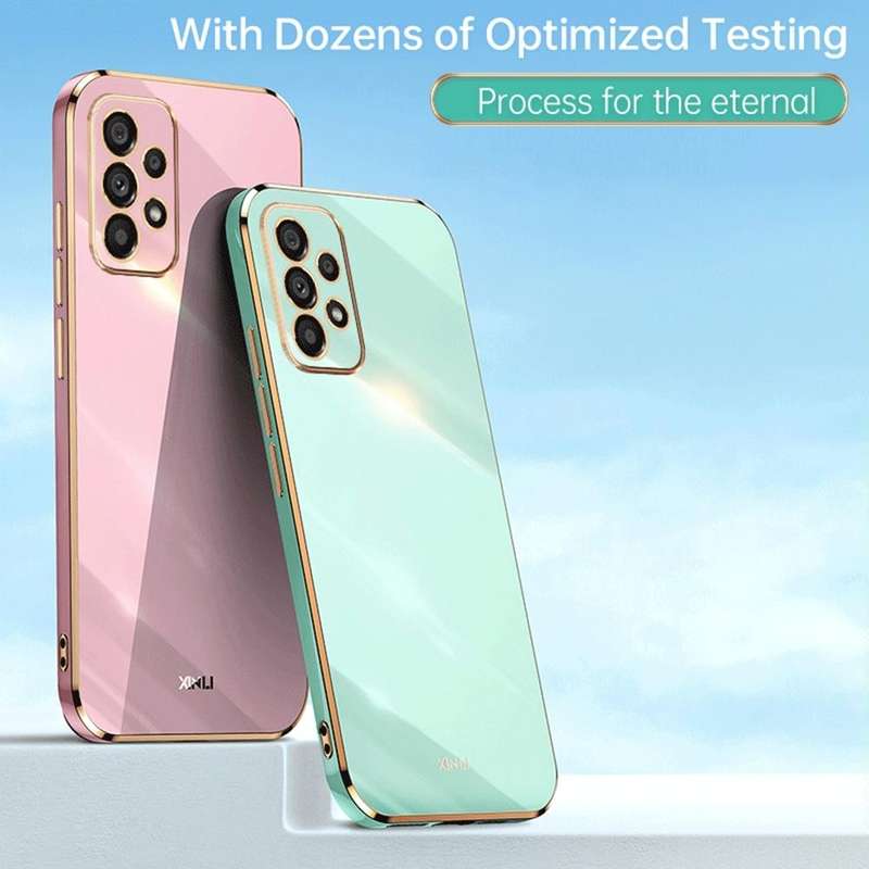 For Samsung Galaxy A23 5G XINLI Straight Edge 6D Electroplate TPU Phone Case(Mint Green)