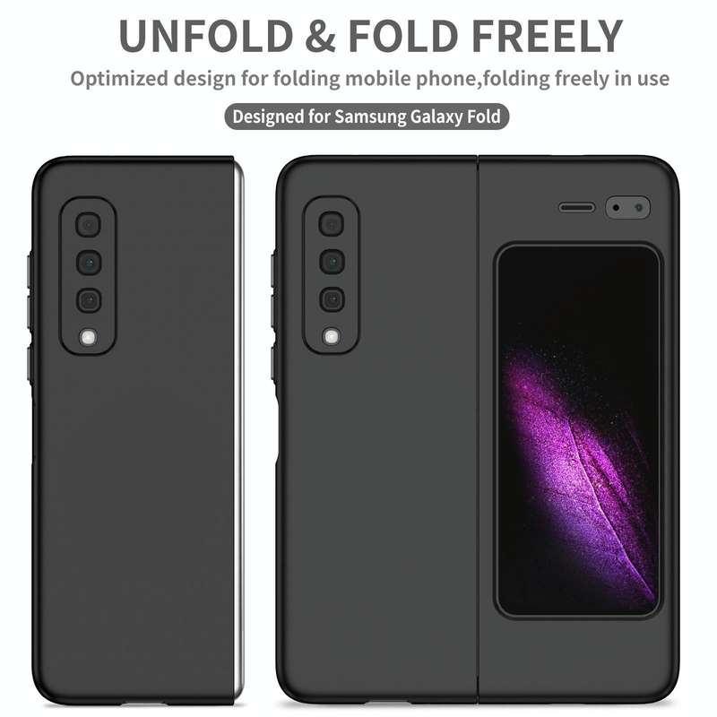 For Samsung Galaxy Fold Armor Foldable Phone Case(Black)