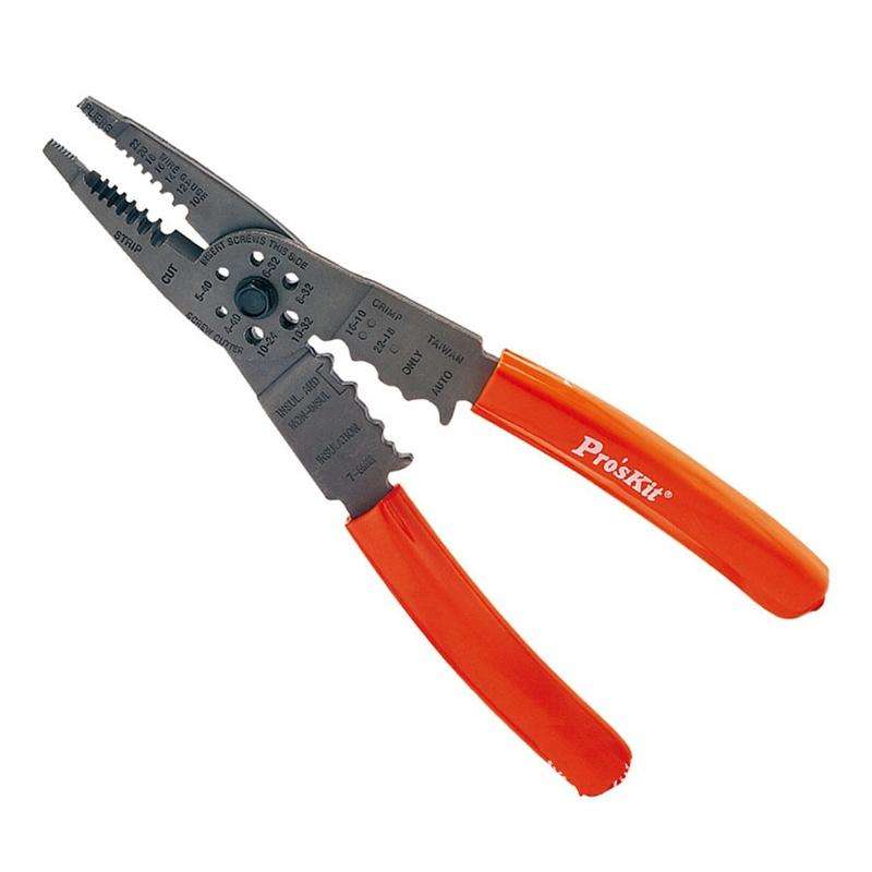 ProsKit 7 In 1 Multi-Function Wire Stripper Wire Cutting and Crimping Pliers(8PK-CT009)