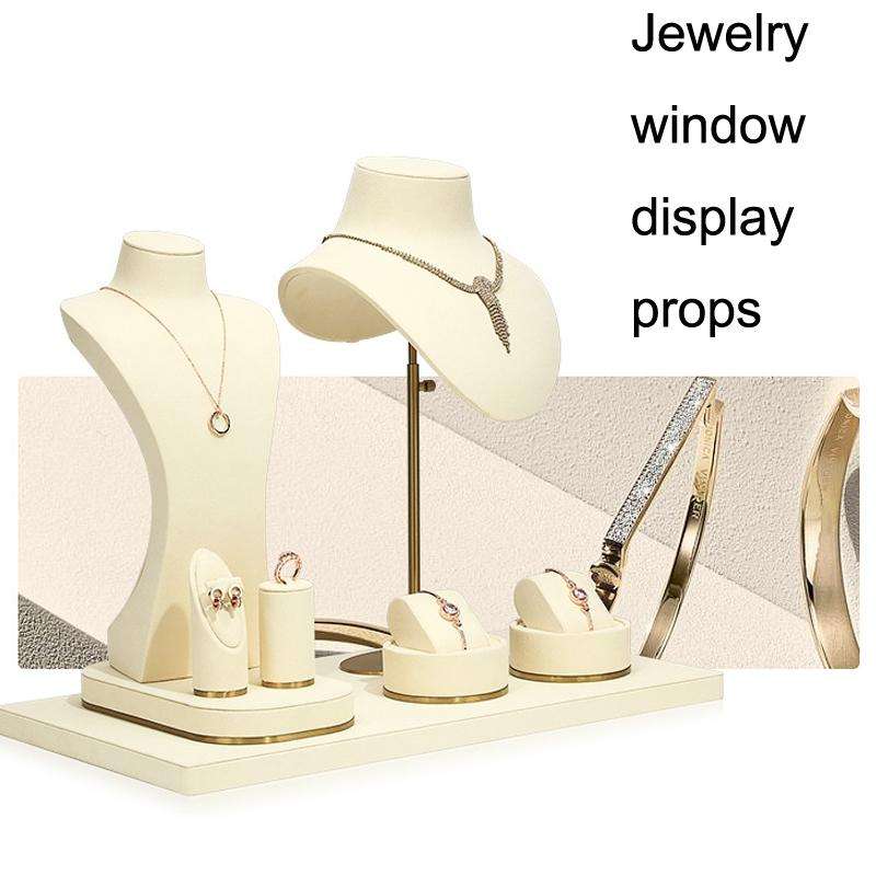 9x7.5x5.5cm Oval Bracelet Seat Window Jewelry Display Props Necklace Earrings Ring Jewelry Stand