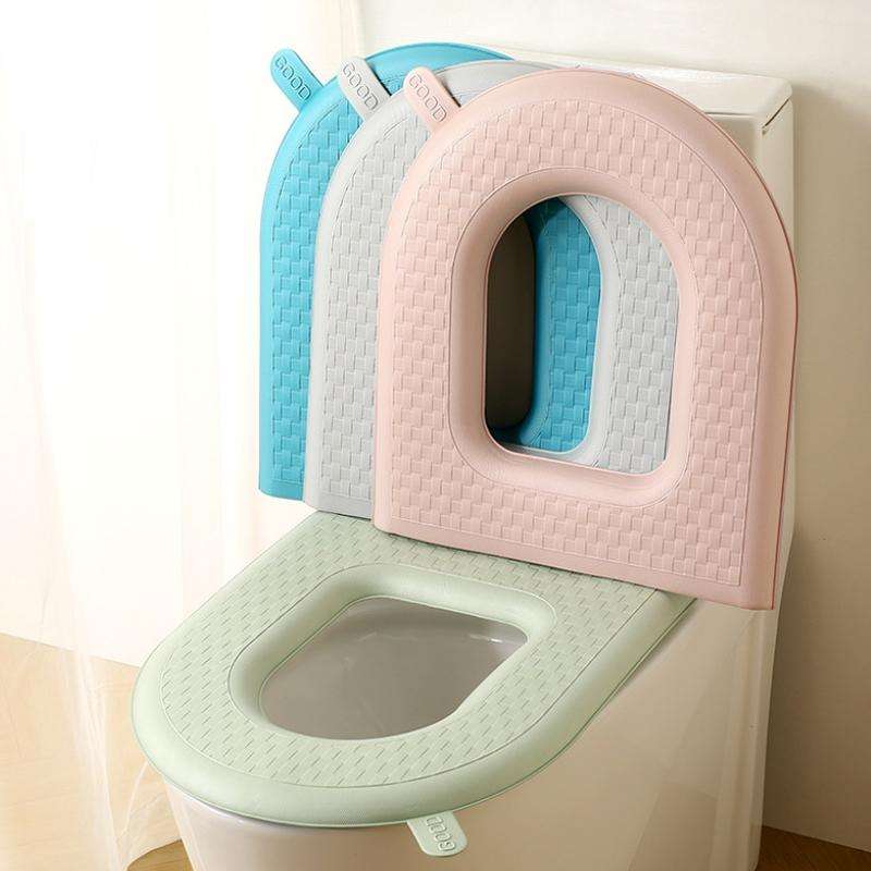 Household Thickened Waterproof Washable Toilet Seat, Color: Gray