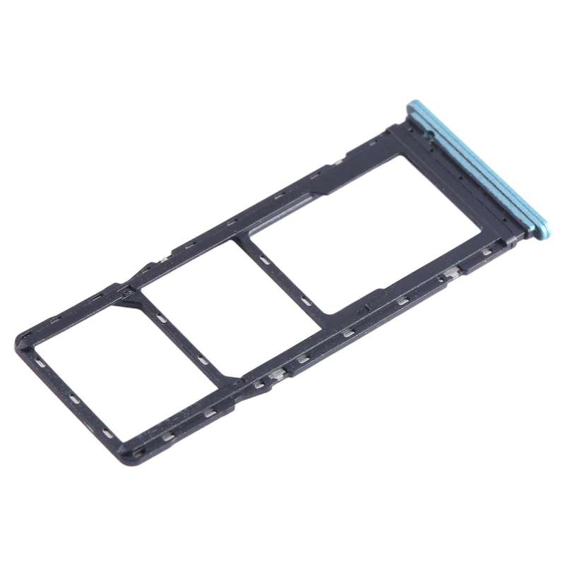 For Tecno Spark 8C KG5k SIM Card Tray + SIM Card Tray + Micro SD Card Tray (Green)