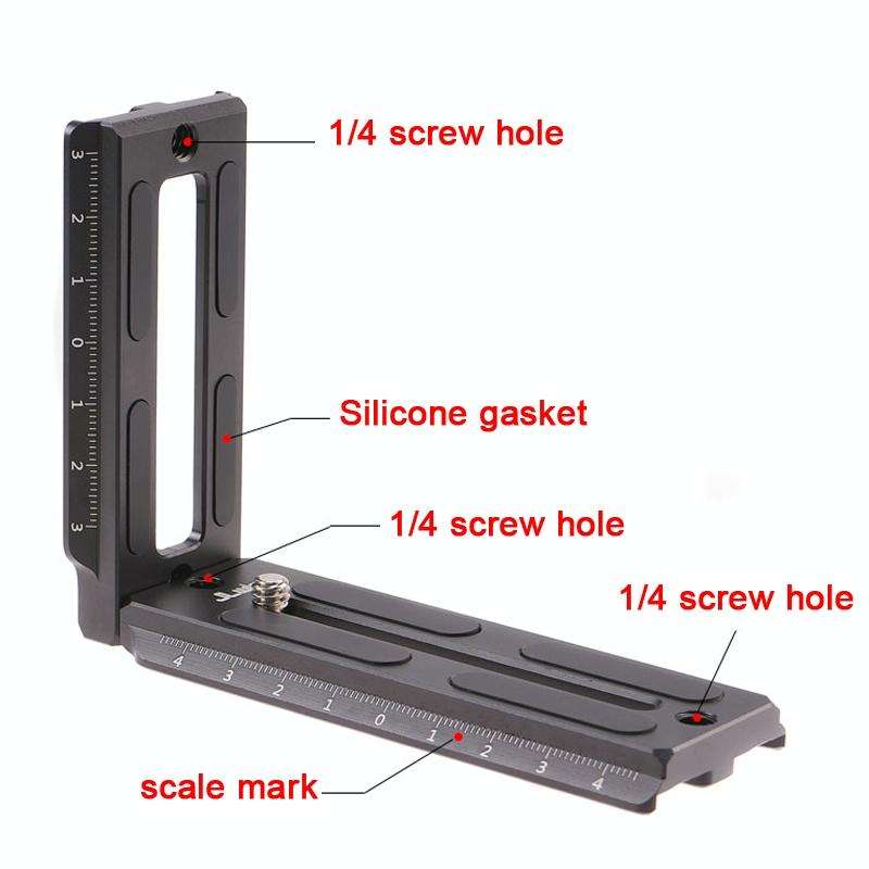 JLWIN Quick Release Plate L Bracket Plate for DJI Ronin RS2 RSC2 RS3 Gimbal Stabiliser