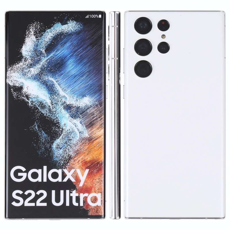 For Samsung Galaxy S22 Ultra 5G Original Color Screen Non-Working Fake Dummy Display Model (White)