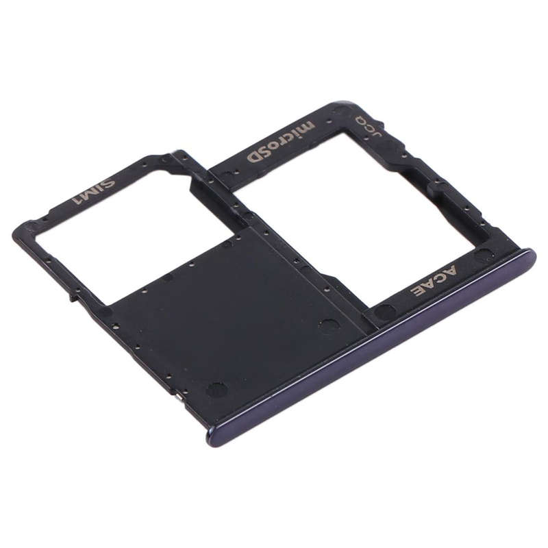 For Samsung Galaxy A31 SIM Card Tray + Micro SD Card Tray (Black)