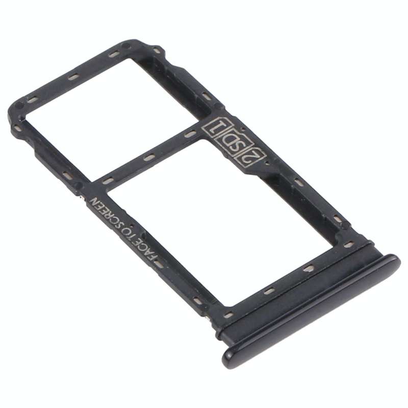 SIM Card Tray + Micro SD Card Tray for Motorola Moto G8 Plus XT2019 XT2019-2 (Black)