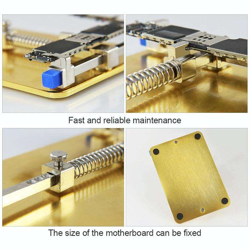 BST- 001C Stainless Steel Circuit Board soldering desoldering PCB Repair Holder Fixtures Cell Pho...