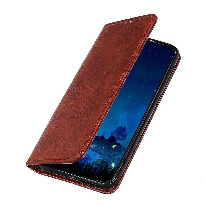 For Galaxy A71 5G Magnetic Crazy Horse Texture Horizontal Flip Leather Case with Holder & Card Sl...