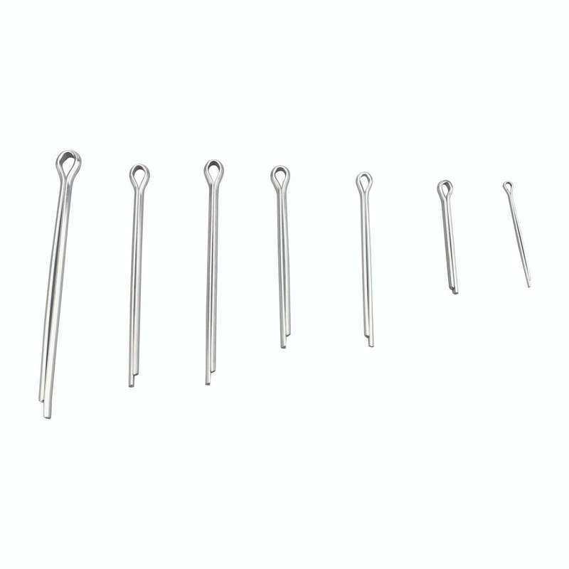 A5538 1000 PCS Car U-shape 304 Stainless Steel Cotter Pin Clip Key Fastner Fitting Assortment Kit