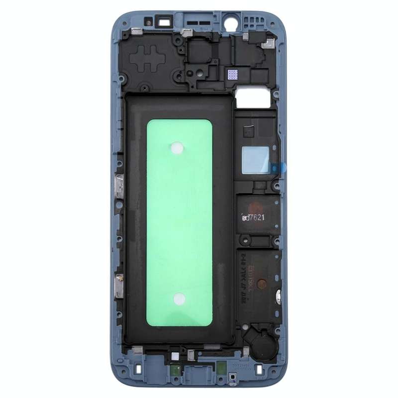 For Galaxy J730  Front Housing LCD Frame Bezel Plate(Blue)