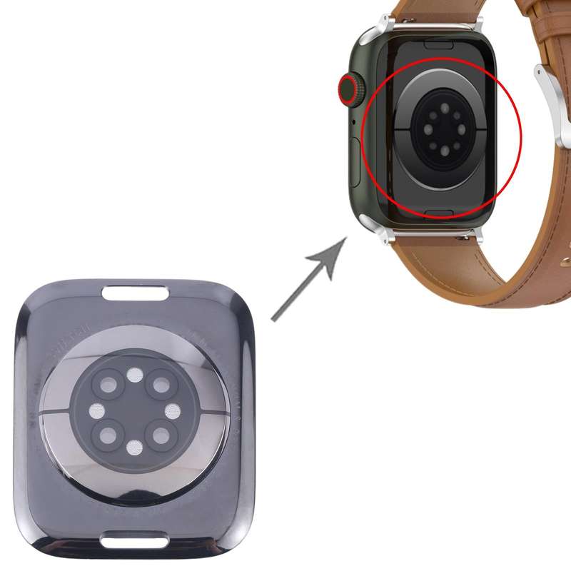 For Apple Watch Series 9 41mm Rear Housing Glass Cover(Black)