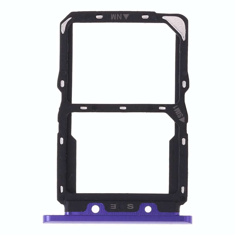 SIM Card Tray + NM Card Tray for Huawei Nova 5(Purple)