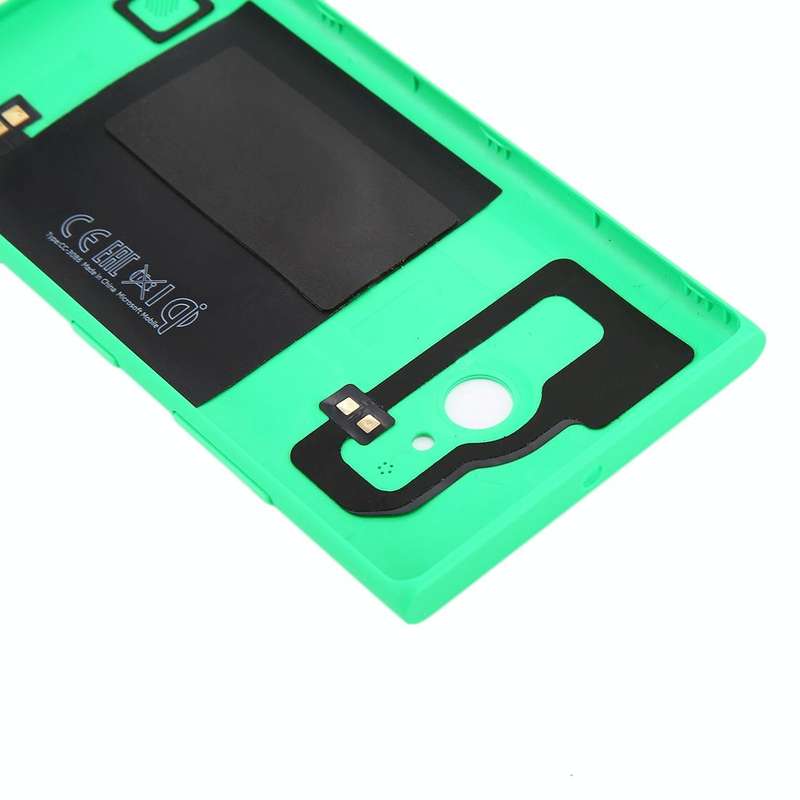 for Nokia Lumia 735 Solid Color NFC Battery Back Cover(Green)