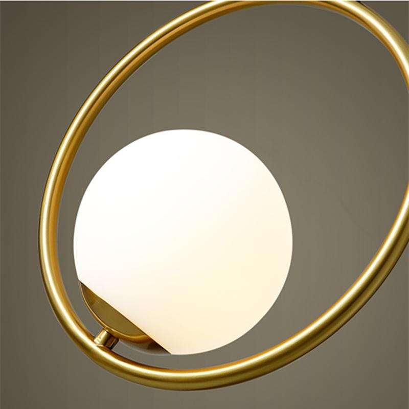 Restaurant Chandelier Single Head Creative Personality Simple Modern Copper Lamp without Light So...