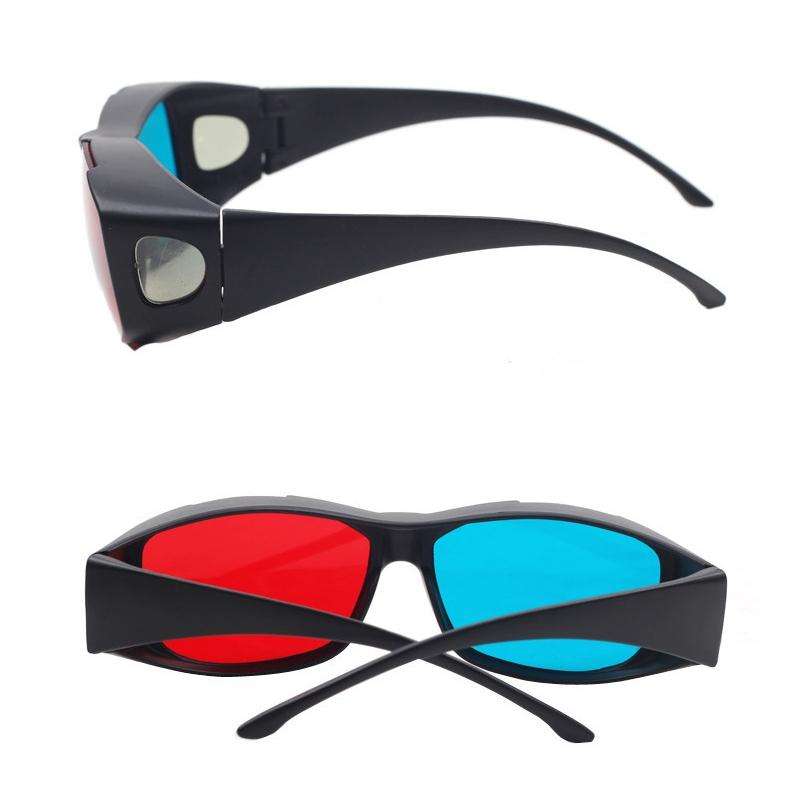 Red Blue 3D Glasses Anaglyph Framed 3D Vision Glasses for Game Stereo Movie Dimensional Glasses P...