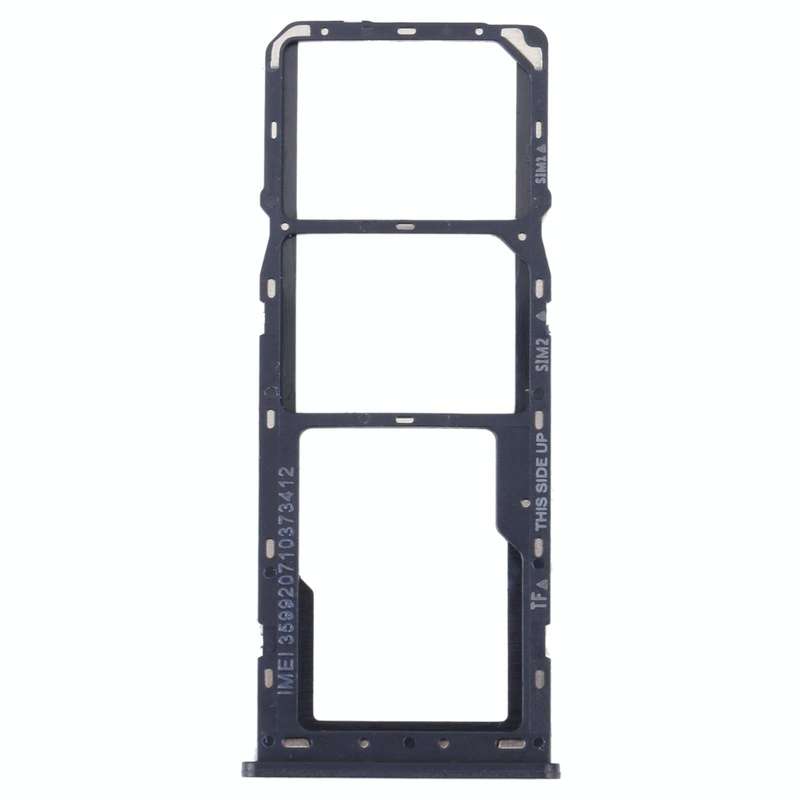 For Alcatel 1V 2021 Original SIM Card Tray + SIM Card Tray + Micro SD Card Tray(Blue)
