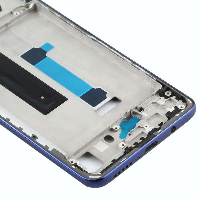 Original Front Housing LCD Frame Bezel Plate for Xiaomi Redmi Note 9 Pro 5G M2007J17C(Blue)