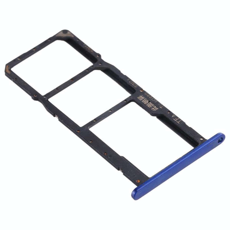 SIM Card Tray + SIM Card Tray + Micro SD Card Tray for Huawei Honor Play 3e (Blue)