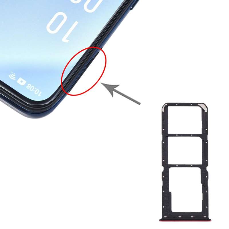 For OPPO A91/F15/Reno3 4G/Reno3 Youth CPH2001 CPH2021 PCPM00 SIM Card Tray + SIM Card Tray + Micr...