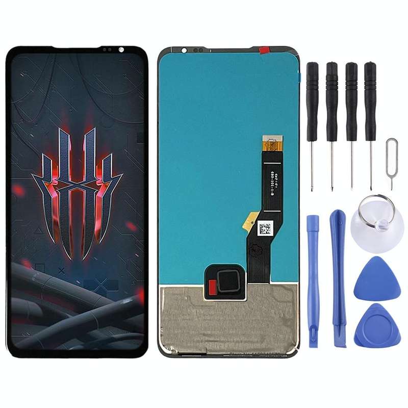 AMOLED LCD Screen For ZTE Nubia Red Magic 6s NX669J with Digitizer Full Assembly(Black)