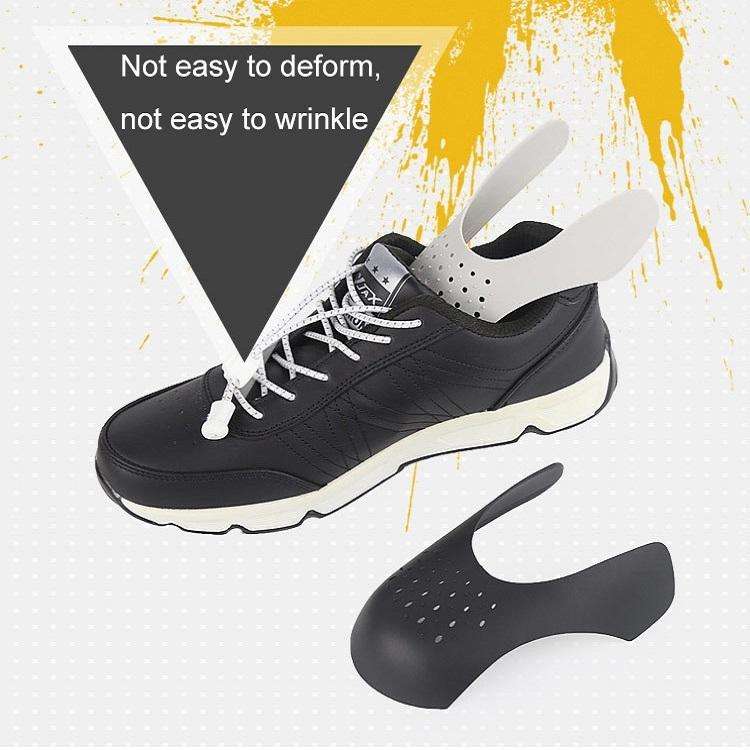 2 PCS Sneakers Shield Anti-crease Anti-wrinkle Shoe Support, Size: L(White)