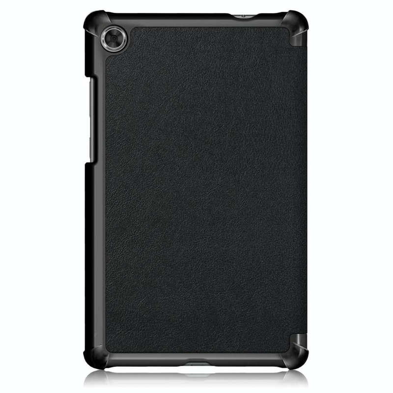 For Lenovo Tab M8 Custer Texture Horizontal Flip Smart TPU Leather Case with Three-folding Holder...
