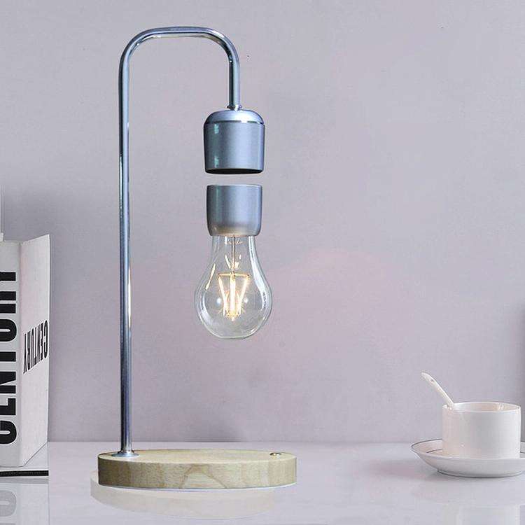 16W Magnetic Levitation Decoration Technology Toy Bend LED Floating Bulb Home Table Lamp