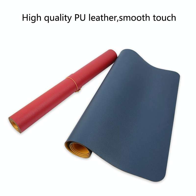 Multifunction Business Double Sided PU Leather Mouse Pad Keyboard Pad Table Mat Computer Desk Mat...