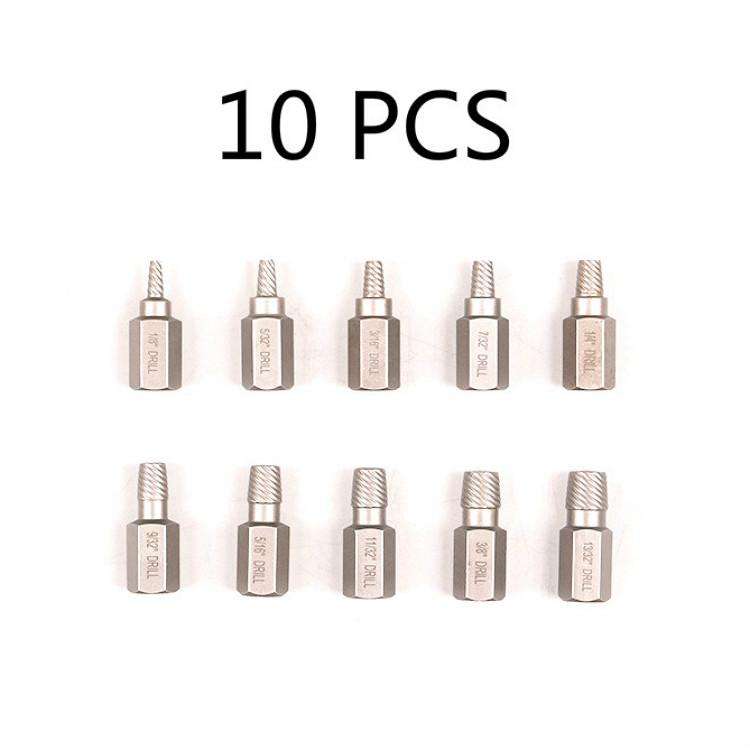 10 In 1 Bolt Extractor Broken Screw Nut Removal Tool