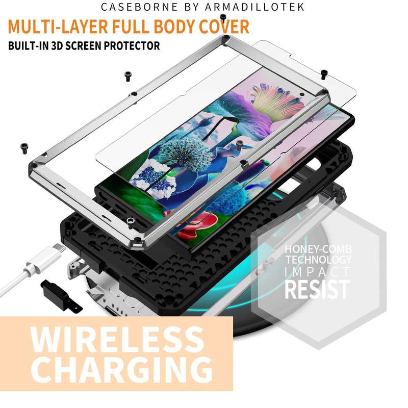 For Samsung Galaxy S23 Ultra 5G R-JUST Sliding Camera Design Life Waterproof Dustproof Shockproof...