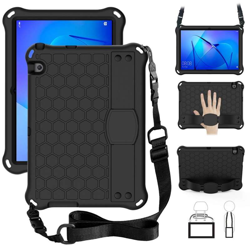 For Huawei MediaPad T3 10 Honeycomb Design EVA + PC Material Four Corner Anti Falling Flat Protec...