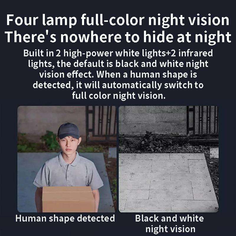 Original Xiaomi AW300 WiFi Smart Outdoor Camera 2K Full Color Night Vision IP66 Waterproof Video ...