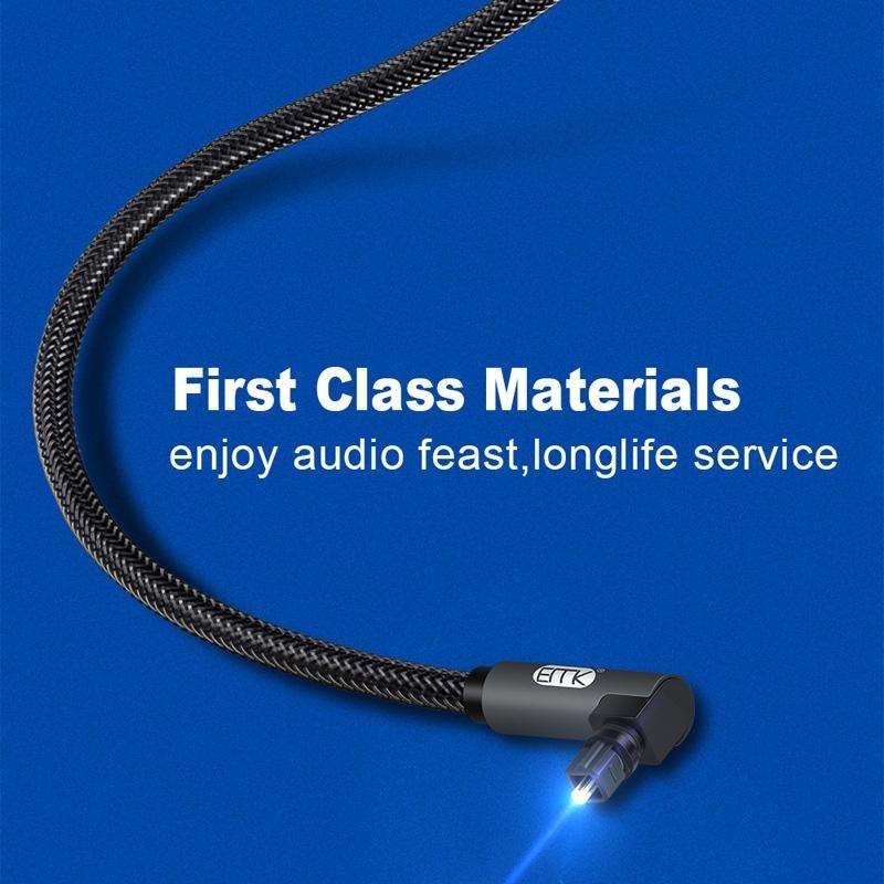 EMK 90 Degree Swivel Adjustable Right Angled 360 Degrees Rotatable Plug Nylon Woven Mesh Optical ...