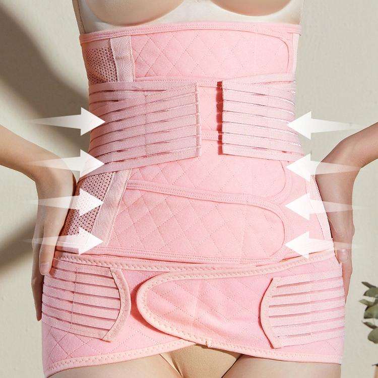 Postpartum Abdomen Belt Corset Belt Can Wear Elastic Abdomen Belt In All Seasons, Size: L(Green T...