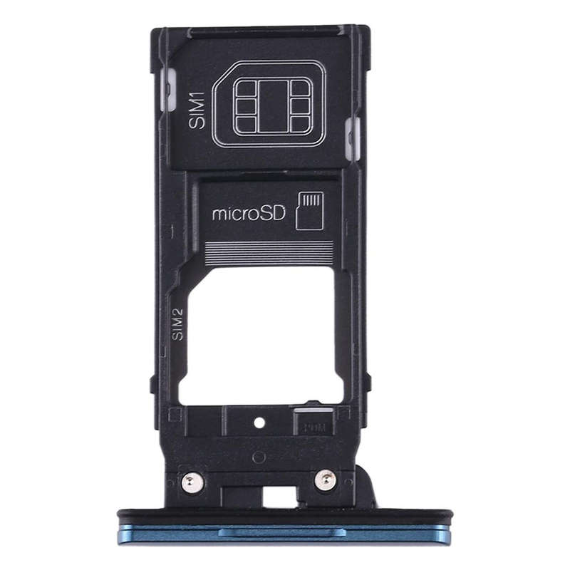 SIM Card Tray + SIM Card Tray + Micro SD Card Tray for Sony Xperia XZ2(Green)