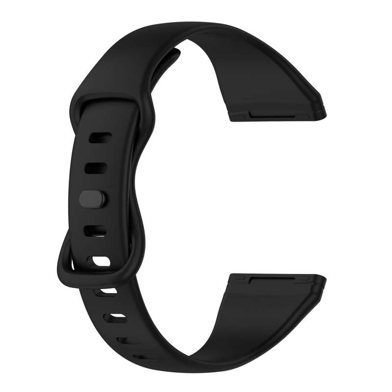 For Fitbit Versa 4 / Versa 3 / Sense Universal TPU Watch Band, Size:S(Black)