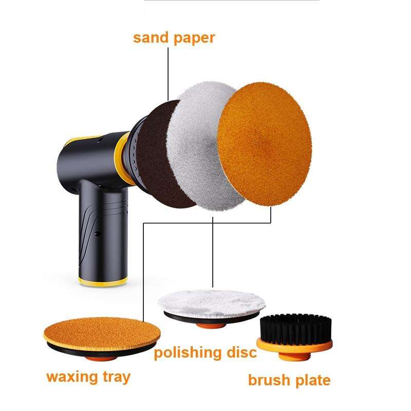 SUITU ST-6602 100W 1800RPM Wireless Car Waxing Machine Car Polishing Machine(Orange)