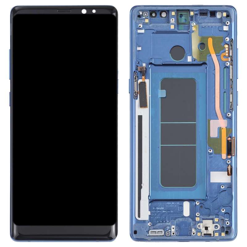 OLED LCD Screen for Samsung Galaxy Note 8 SM-N950 Digitizer Full Assembly with Frame (Blue)