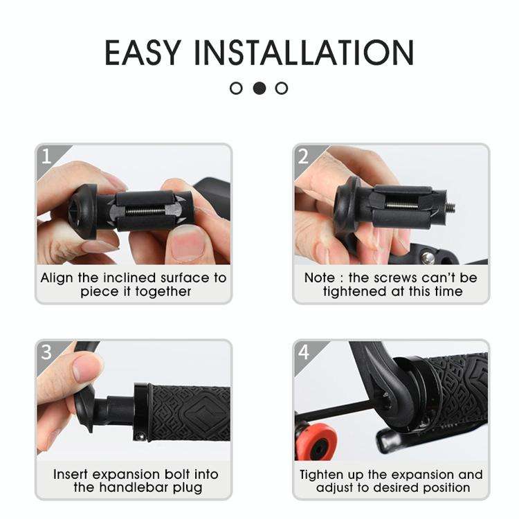 1 Pair WEST BIKING Bicycle Rearview Mirror Adjustable Mirror Mountain Bike Foldable Rearview Mirr...
