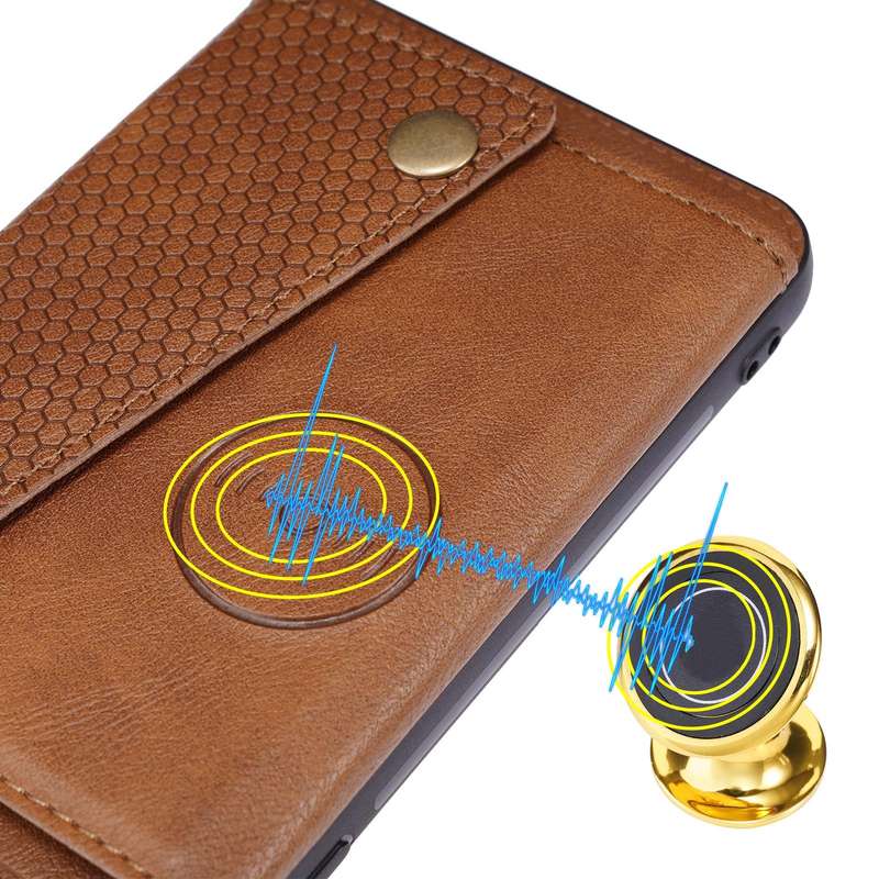 For Huawei Nova 9 SE Double Buckle PU + TPU Shockproof Magnetic Phone Case(Brown)