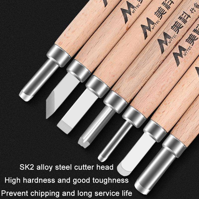 10 PCS/Set MYTEC Multifunctional Woodworking Rubber Stamp Carving Tool Knife