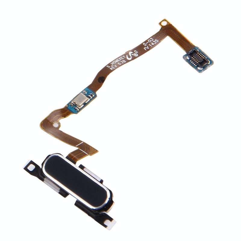 For Galaxy Alpha / G850F Home Button with Flex Cable(Black)