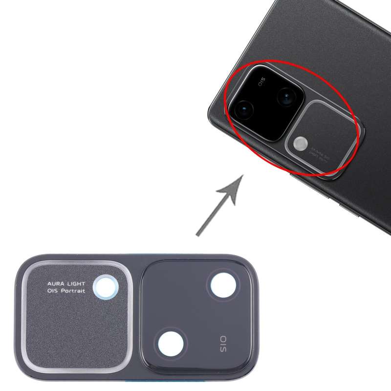 For vivo V30 Original Camera Lens Cover (Black)